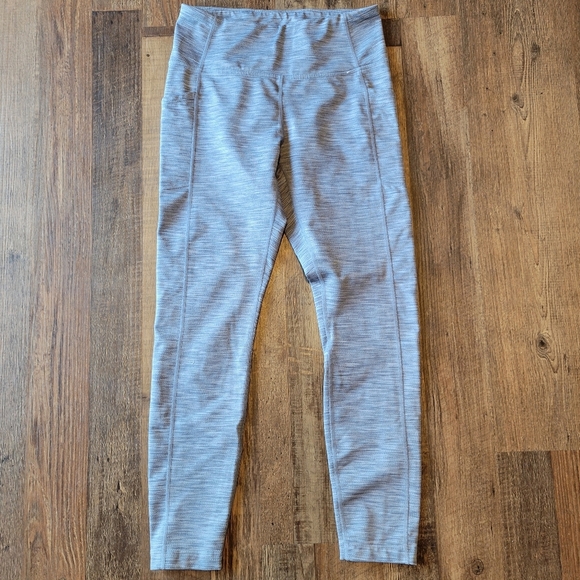 Mondetta Textured Gray High-Waisted Leggings - Picture 1 of 6